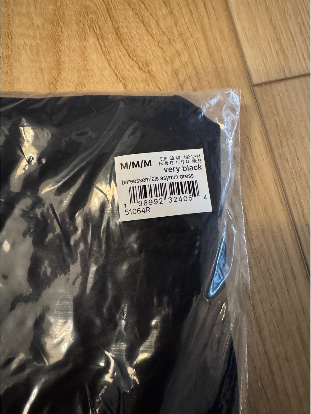 Spanx Asymmetrical Tank Dress in Very Black, Size M - Picture 6 of 7